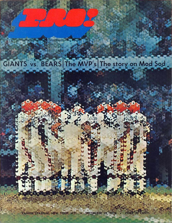 NFL Program: New York Giants vs. Chicago Bears (September 19, 1970)