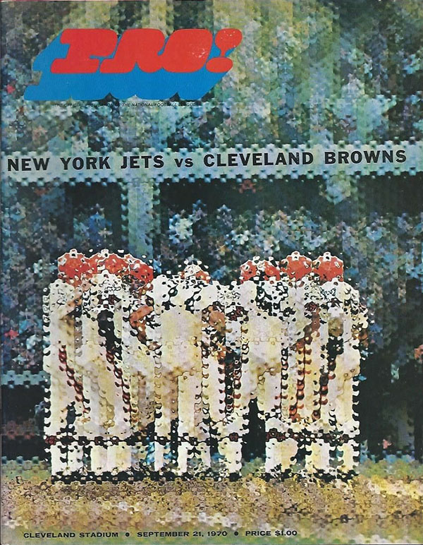 NFL Program: Cleveland Browns vs. New York Jets (September 21, 1970)