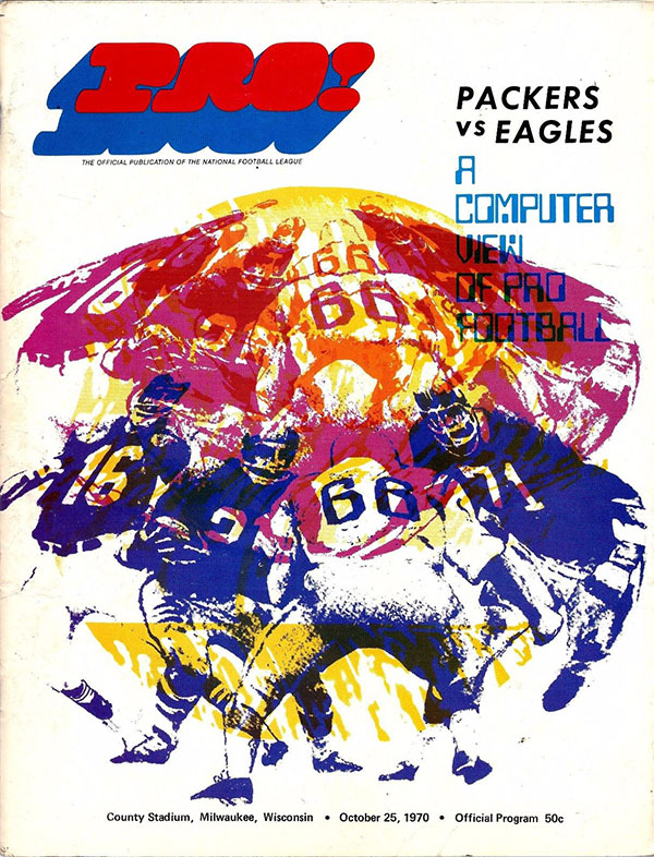 NFL Program: Green Bay Packers vs. Philadelphia Eagles (October 25, 1970)