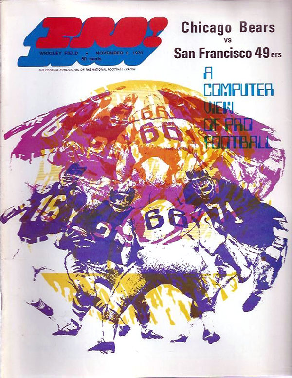 NFL Program: Chicago Bears vs. San Francisco 49ers (November 8, 1970)