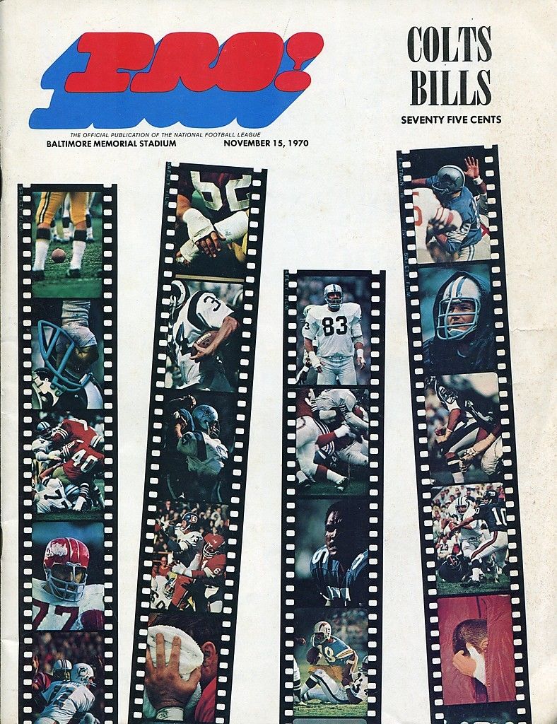 NFL Program: Baltimore Colts vs. Buffalo Bills (November 15, 1970)