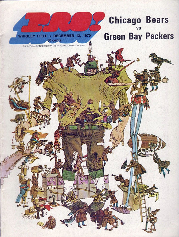 NFL Program: Chicago Bears vs. Green Bay Packers (December 13, 1970)