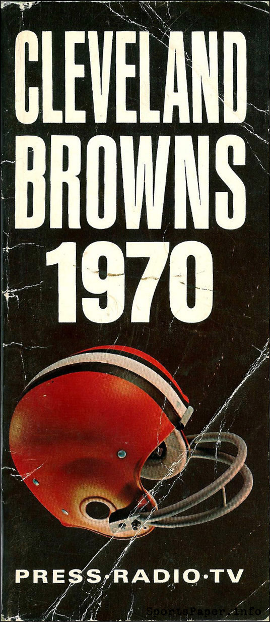 NFL Media Guide: Cleveland Browns (1970)