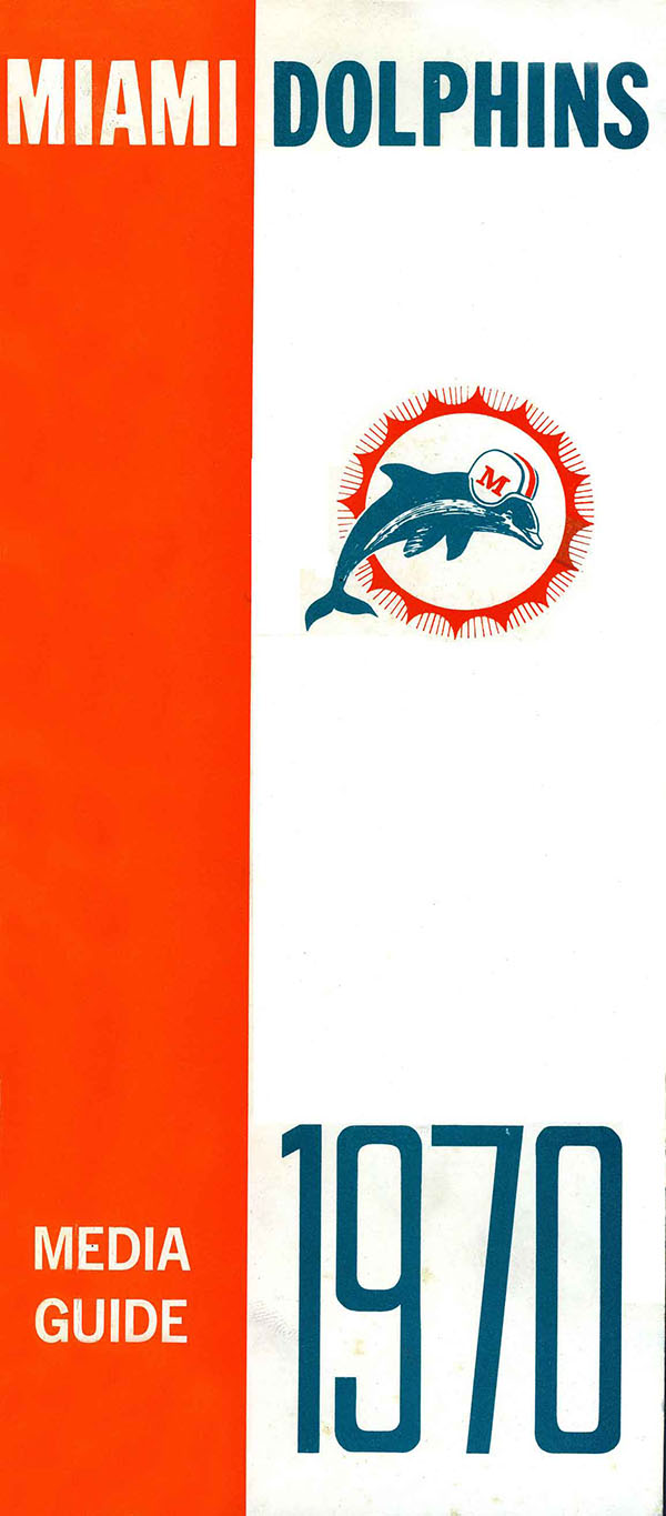 NFL Media Guide: Miami Dolphins (1970)