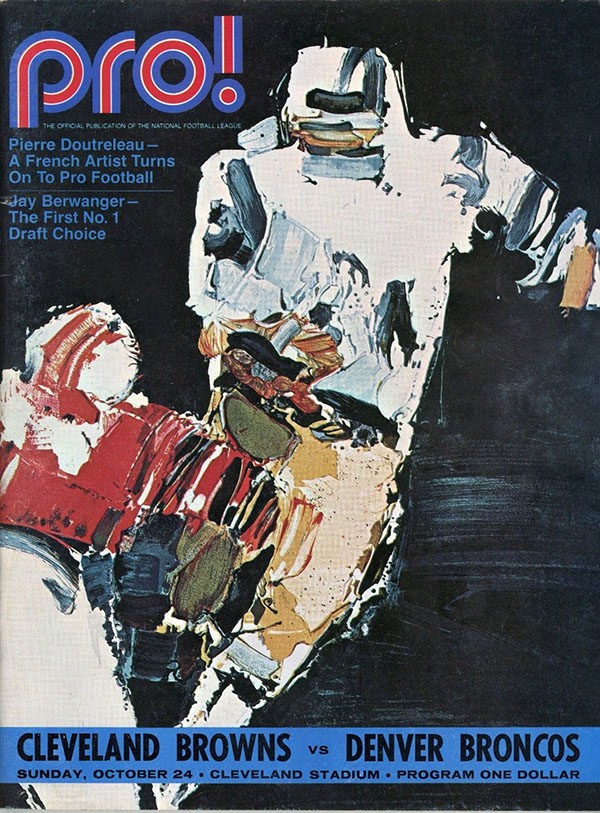 NFL Program: Cleveland Browns vs. Denver Broncos (October 24, 1971)