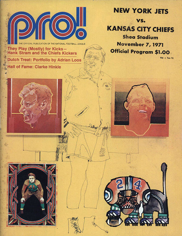 NFL Program: New York Jets vs. Kansas City Chiefs (November 7, 1971)