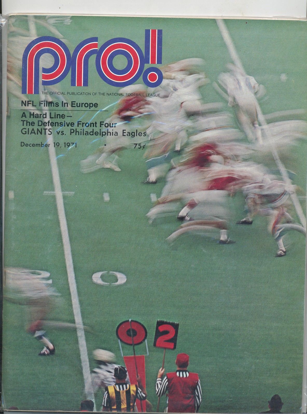 NFL Program: New York Giants vs. Philadelphia Eagles (December 19, 1971)