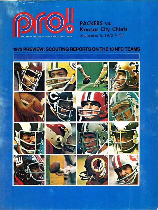 NFL Program: Green Bay Packers vs. Kansas City Chiefs (September 9, 1972)