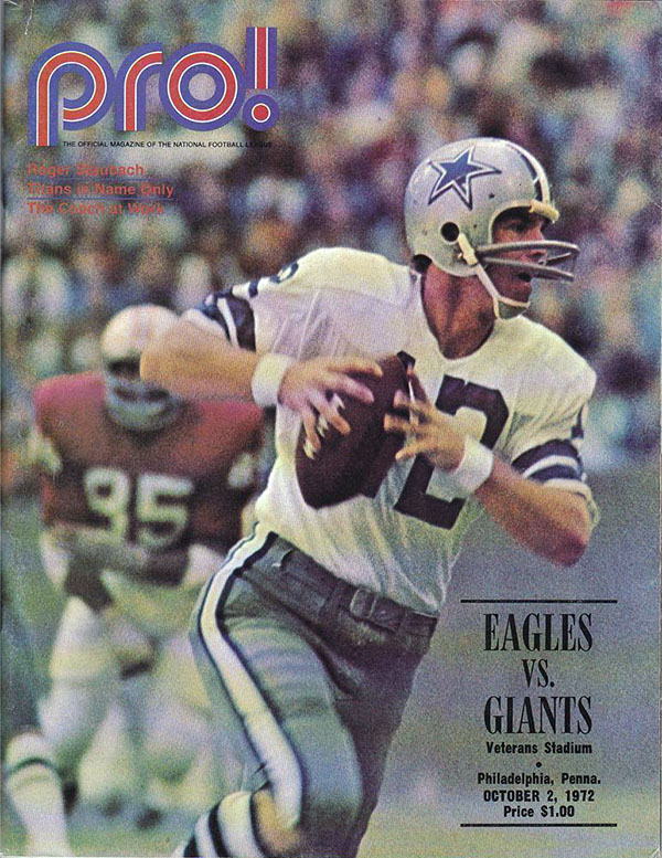 NFL Program: Philadelphia Eagles vs. New York Giants (October 2, 1972)