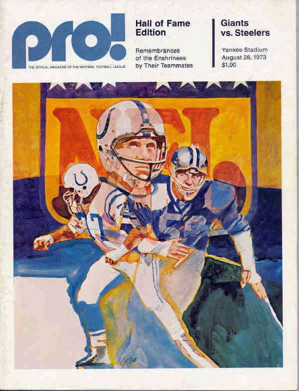 NFL Program: New York Giants vs. Pittsburgh Steelers (August 26, 1973)