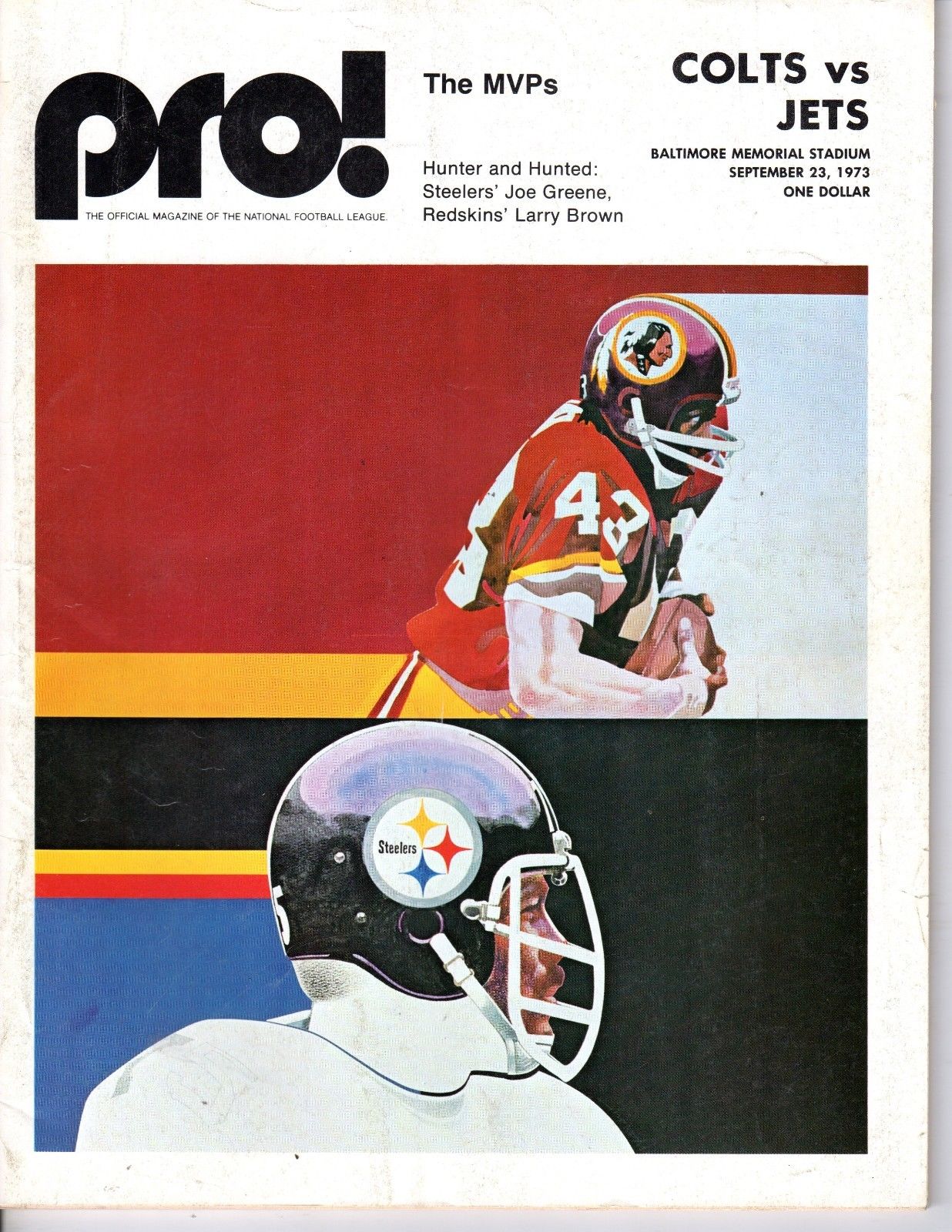 NFL Program: Baltimore Colts vs. New York Jets (September 23, 1973)