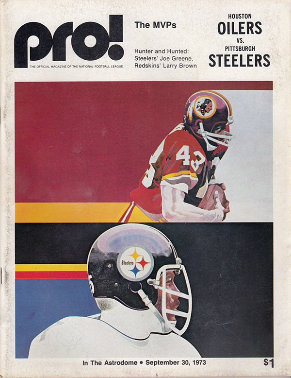 NFL Program: Houston Oilers vs. Pittsburgh Steelers (September 30, 1973)