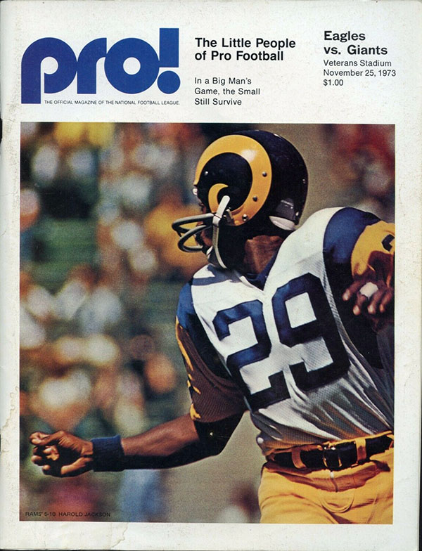 NFL Program: Philadelphia Eagles vs. New York Giants (November 25, 1973)