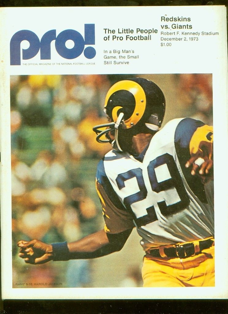 NFL Program: Washington Redskins vs. New York Giants (December 2, 1973)