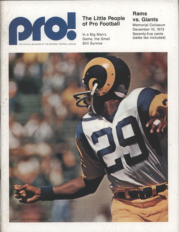 NFL Program: Los Angeles Rams vs. New York Giants (December 10, 1973)