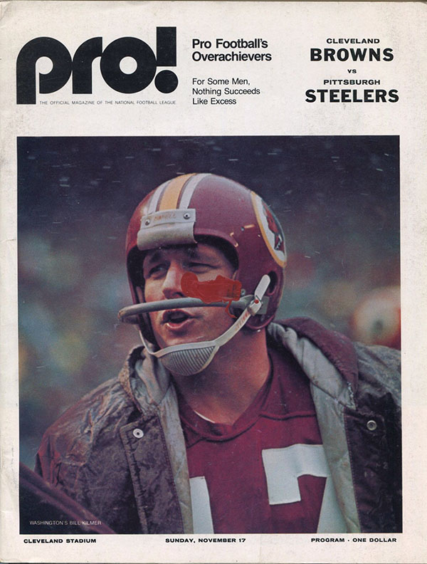 NFL Program: Cleveland Browns vs. Pittsburgh Steelers (November 17, 1974)