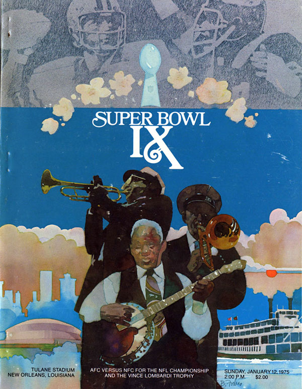 NFL Super Bowl IX Game Program: Minnesota Vikings vs. Pittsburgh Steelers (January 12, 1975)