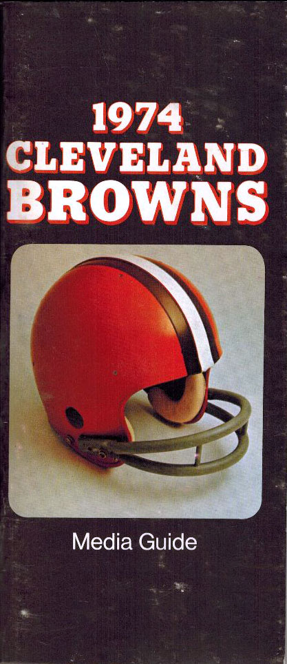 NFL Media Guide: Cleveland Browns (1974)