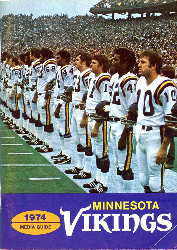 NFL Media Guide: Minnesota Vikings (1974)