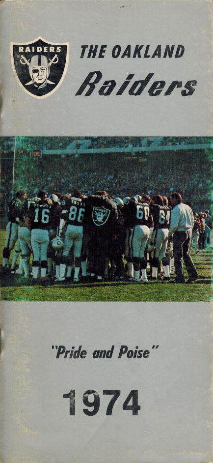 NFL Media Guide: Oakland Raiders (1974)