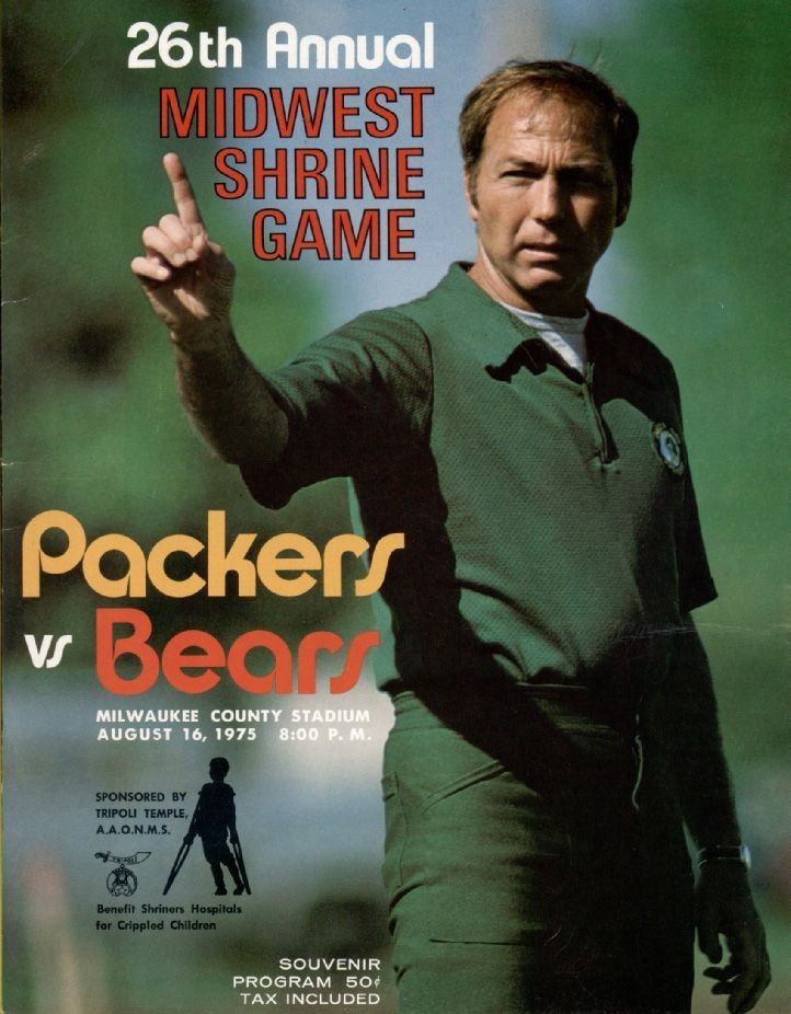 NFL Program: Green Bay Packers vs. Chicago Bears (August 16, 1975)