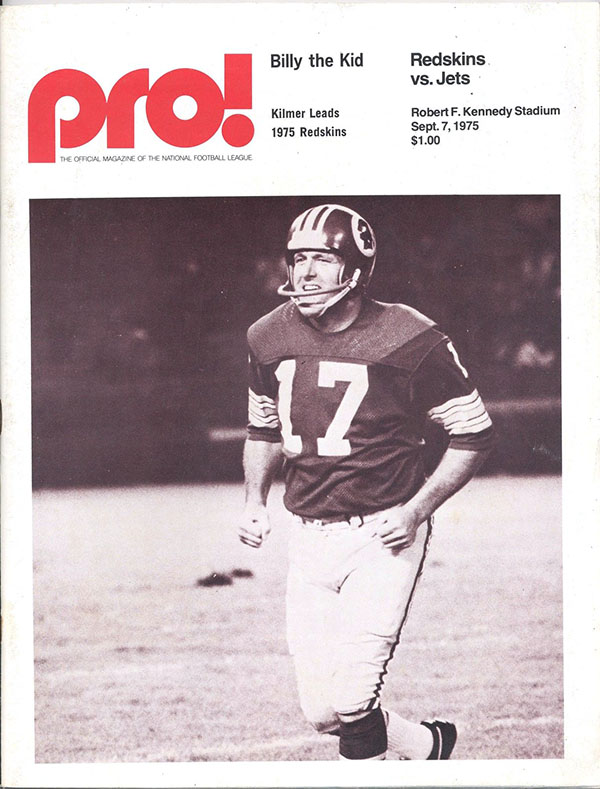 NFL Program: Washington Redskins vs. New York Jets (September 7, 1975)