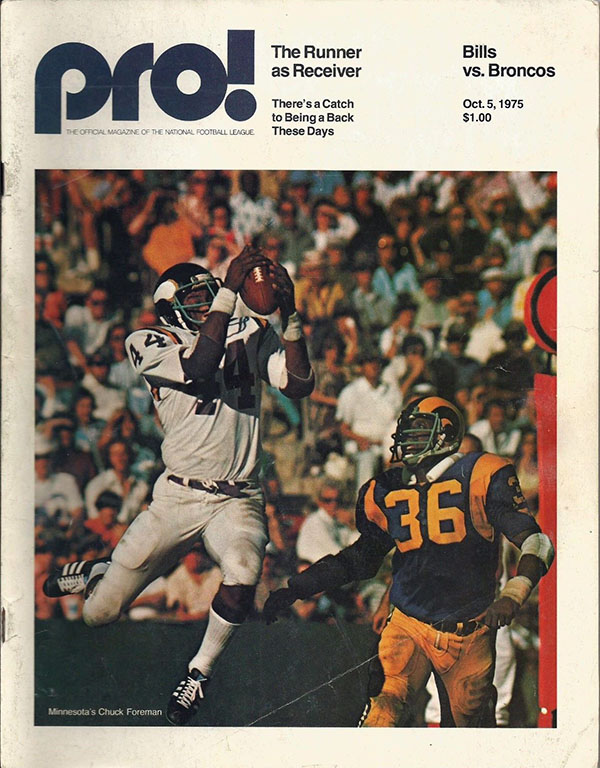 NFL Program: Buffalo Bills vs. Denver Broncos (October 5, 1975)