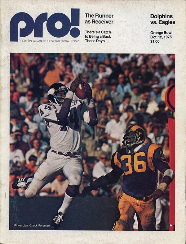 NFL Program: Miami Dolphins vs. Philadelphia Eagles (October 12, 1975)