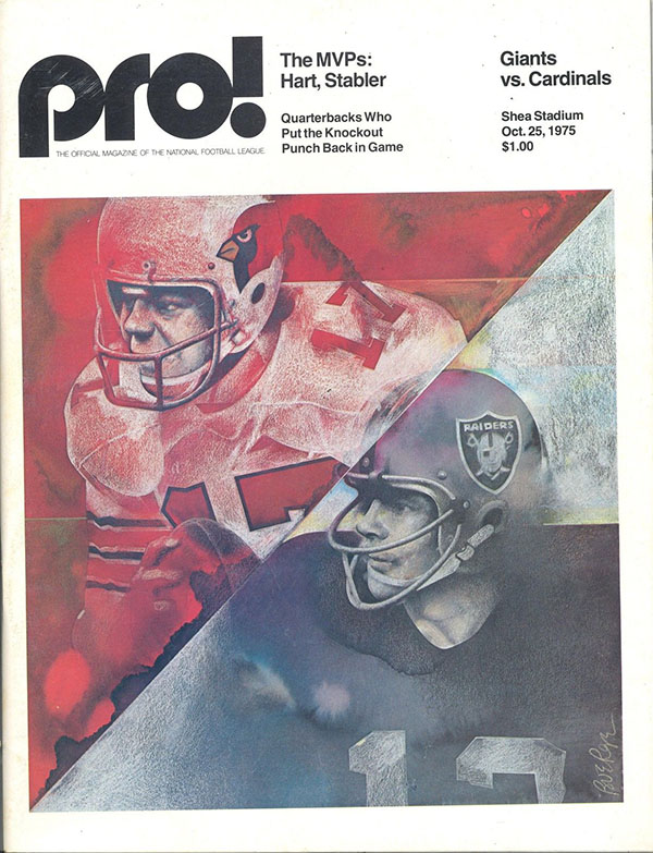 NFL Program: New York Giants vs. St. Louis Cardinals (October 25, 1975)