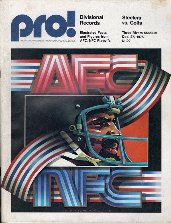 NFL Program: Pittsburgh Steelers vs. Baltimore Colts (December 27, 1975)