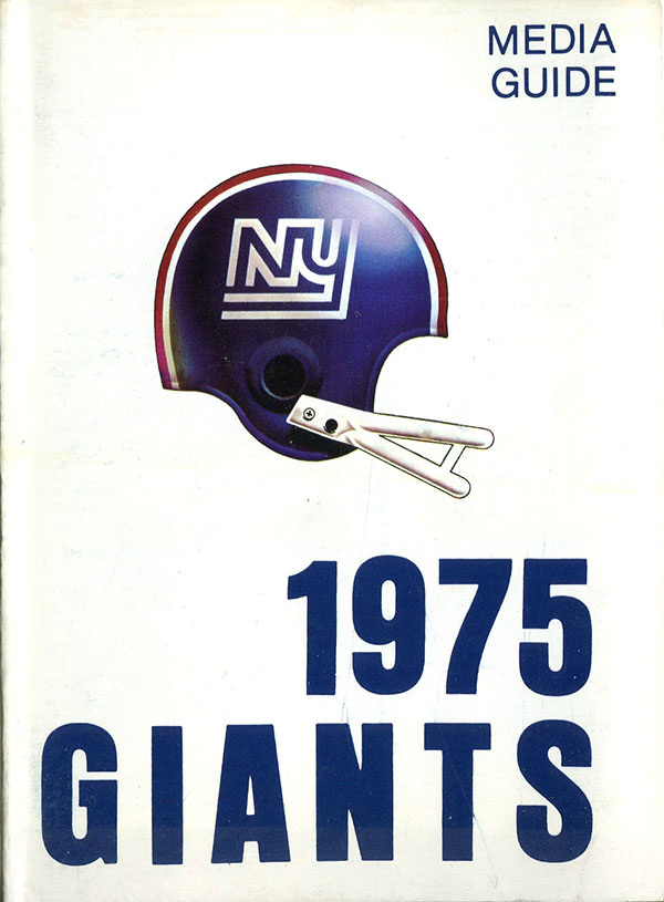 NFL Media Guide: New York Giants (1975)