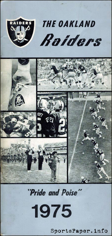 NFL Media Guide: Oakland Raiders (1975)