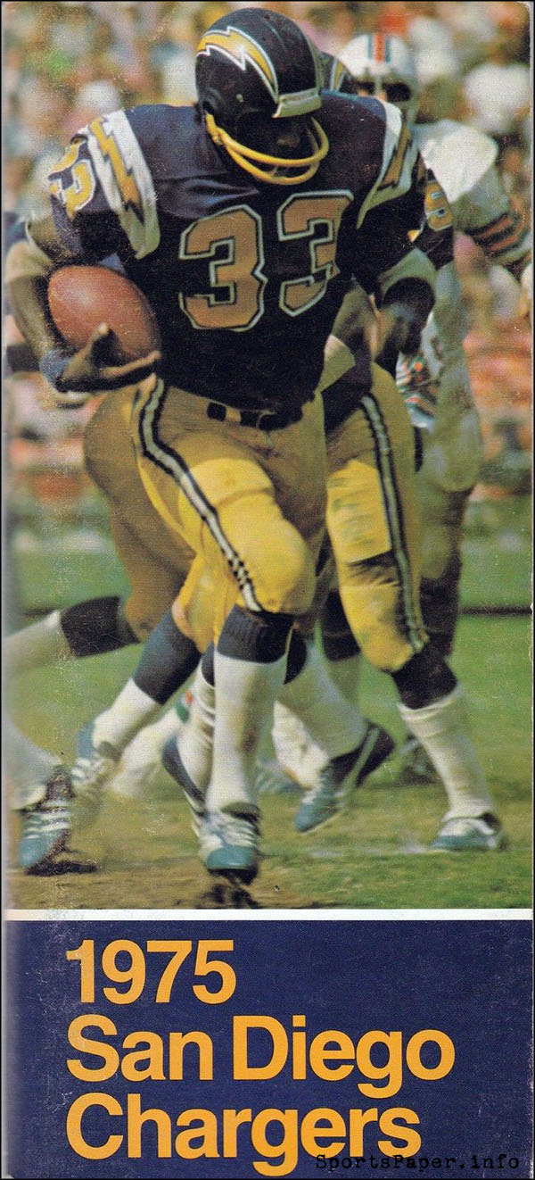 NFL Media Guide: San Diego Chargers (1975)