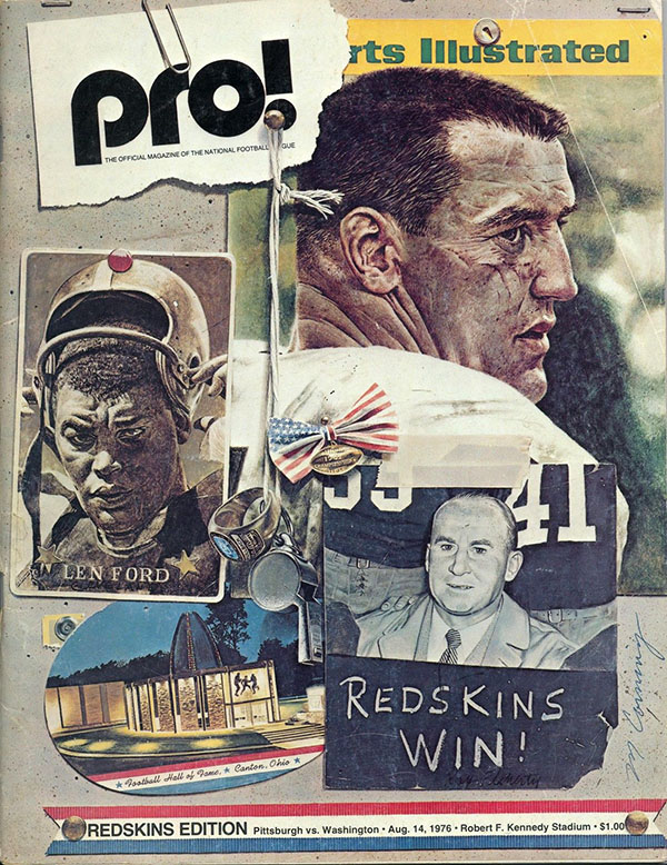 NFL Program: Washington Redskins vs. Pittsburgh Steelers (August 14, 1976)