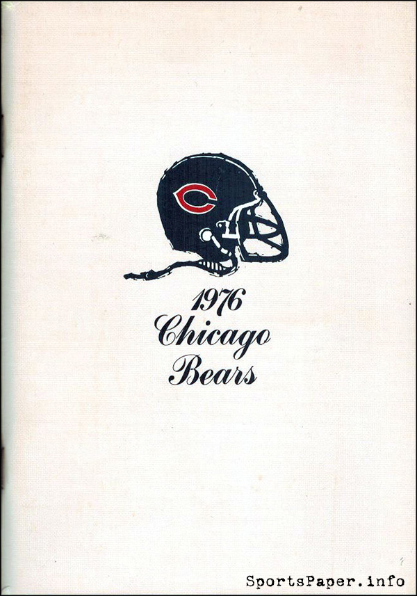 NFL Media Guide: Chicago Bears (1976)