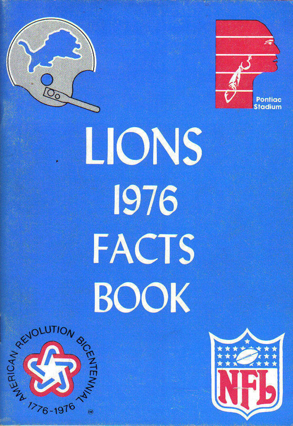 NFL Media Guide: Detroit Lions (1976)