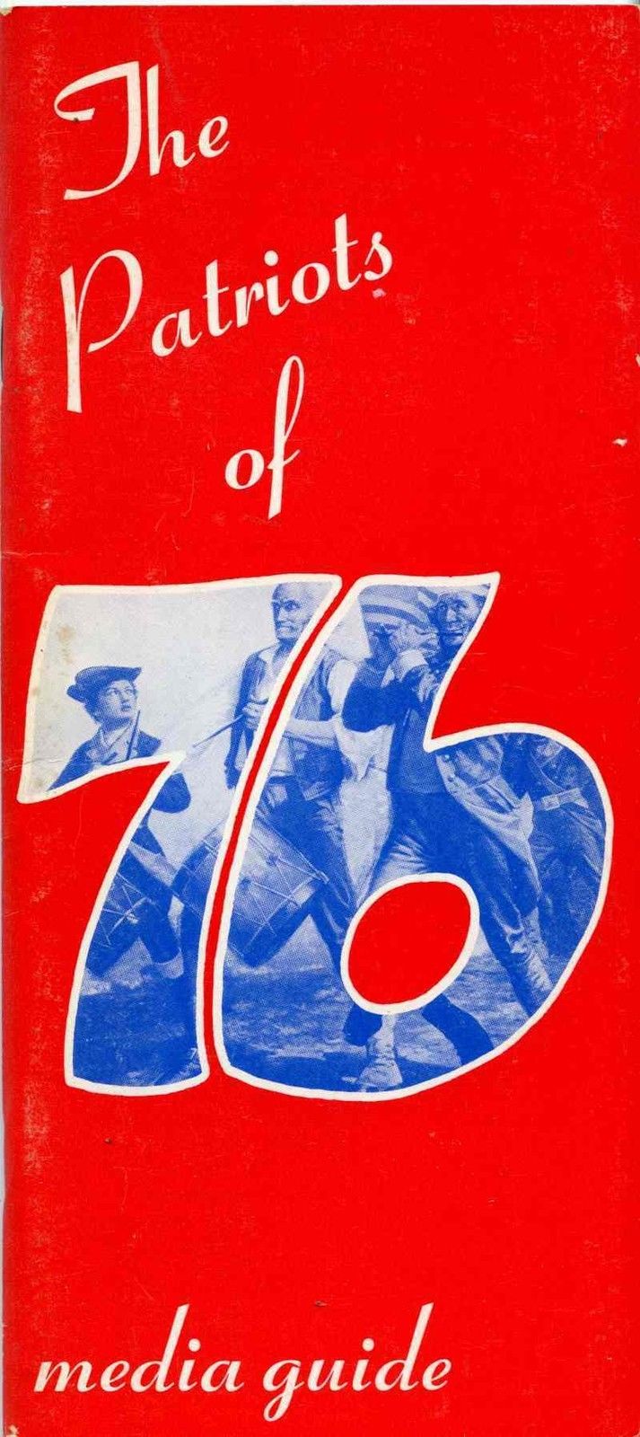 NFL Media Guide: New England Patriots (1976)