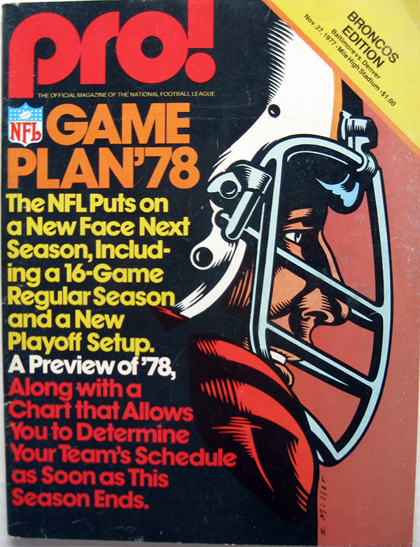 NFL Program: Denver Broncos vs. Baltimore Colts (November 27, 1977)