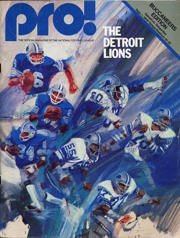 NFL Program: Tampa Bay Buccaneers vs. Detroit Lions (September 1, 1979)