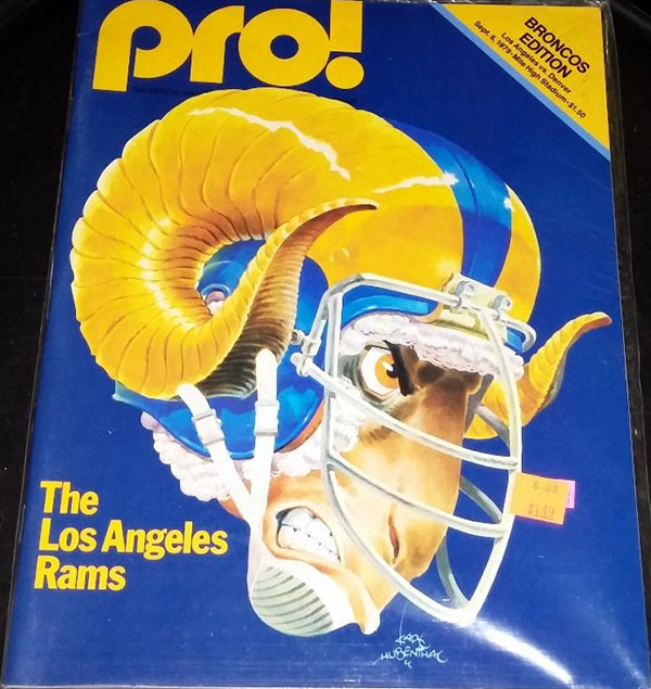 NFL Program: Denver Broncos vs. Los Angeles Rams (September 6, 1979)
