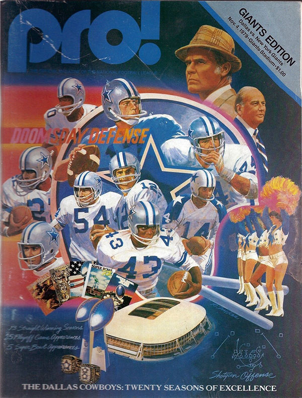 NFL Program: New York Giants vs. Dallas Cowboys (November 4, 1979)