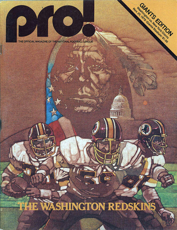 NFL Program: New York Giants vs. Washington Redskins (November 25, 1979)
