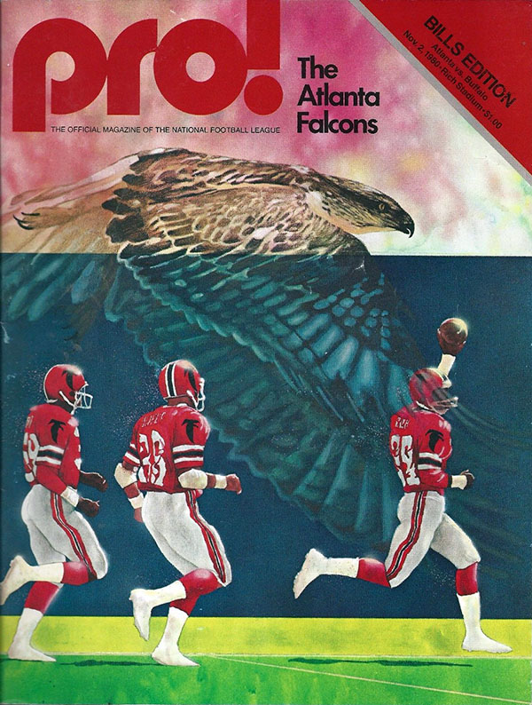 NFL Program: Buffalo Bills Vs. Atlanta Falcons (November 2, 1980 ...