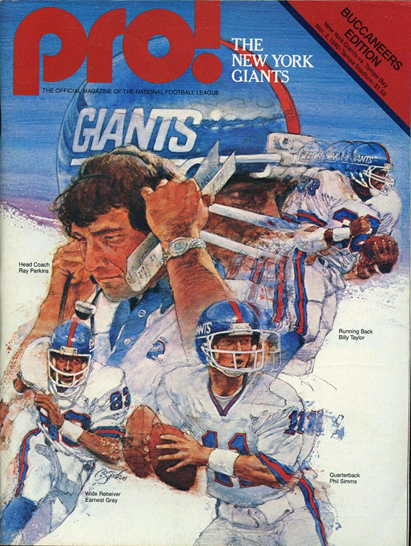 NFL Program: Tampa Bay Buccaneers vs. New York Giants (November 2, 1980)