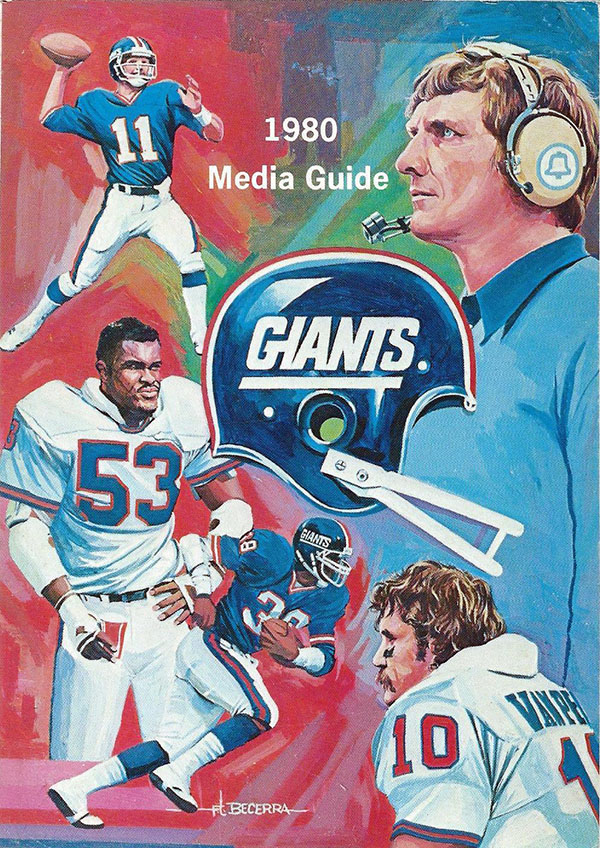 NFL Media Guide: New York Giants (1980)
