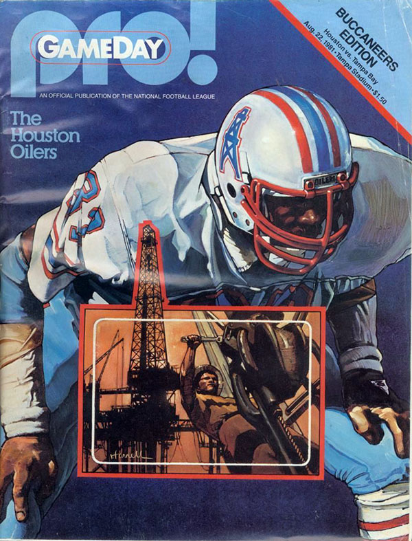 NFL Program: Tampa Bay Buccaneers vs. Houston Oilers (August 22, 1981)