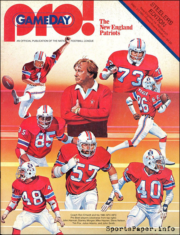 NFL Program: Pittsburgh Steelers vs. New England Patriots (September 27, 1981)