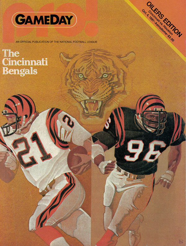 NFL Program: Houston Oilers vs. Cincinnati Bengals (October 4, 1981)