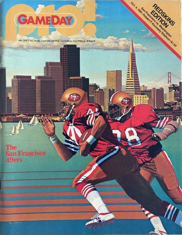 NFL Program: Washington Redskins vs. San Francisco 49ers (October 4, 1981)