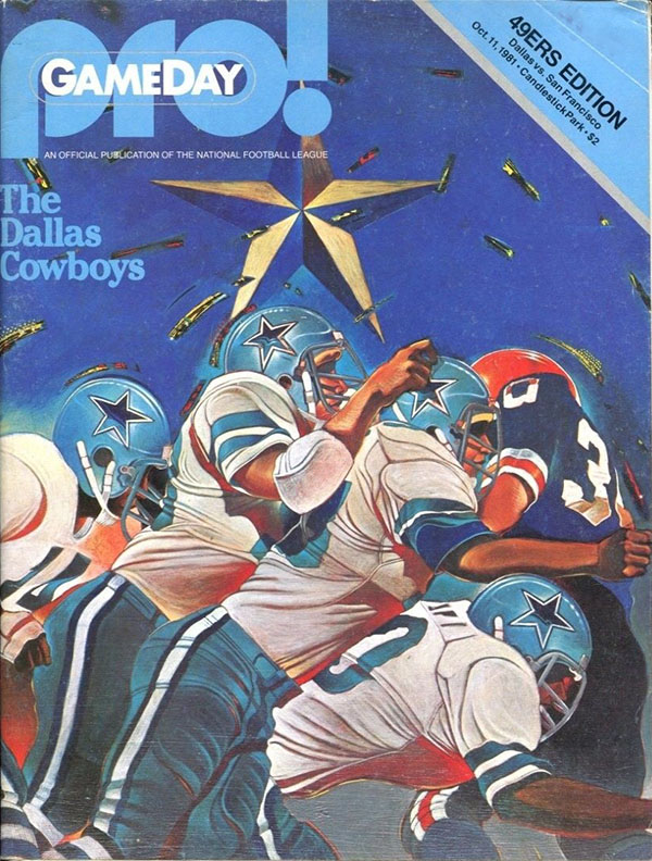 NFL Program: San Francisco 49ers vs. Dallas Cowboys (October 11, 1981)